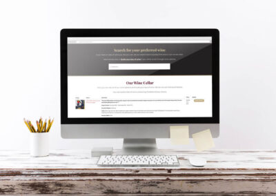 FineWine Computer Mockup Wooden Desk smaller