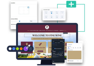 FineWine Design Construction Mockup landscape
