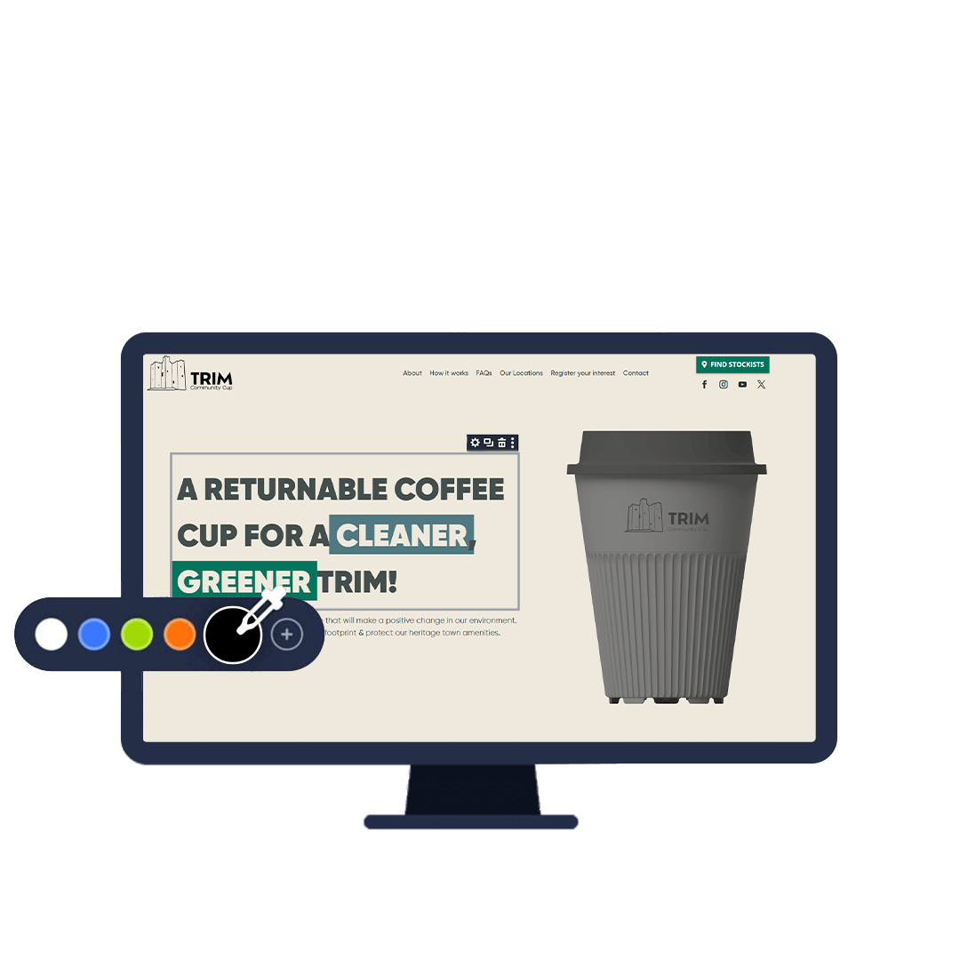 Design Construction Mockup FineWine Website for animation