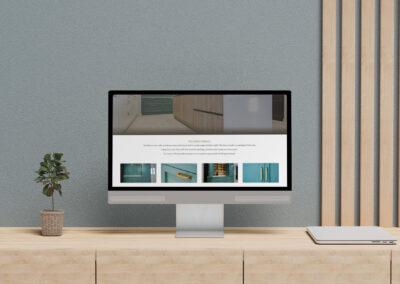 Kitchen showcase on Mangan Woodcraft website design