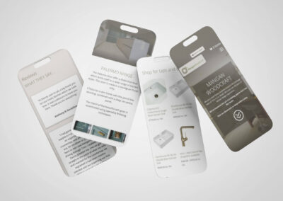 Mangan Woodcraft Responsive design mobile screens floating