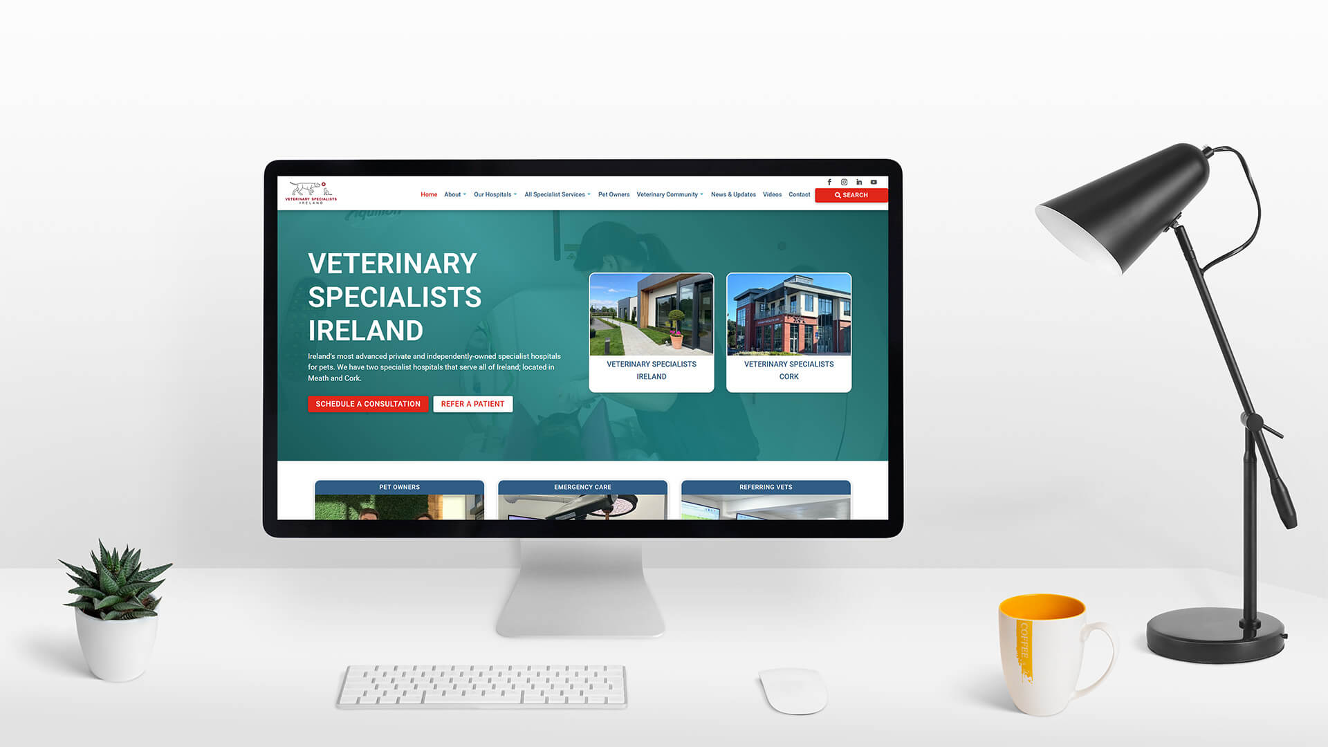 Veterinary Specialists Ireland new website design