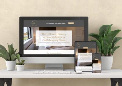 Desk with tech devices mock up The Hillcrest Self Catering website ()