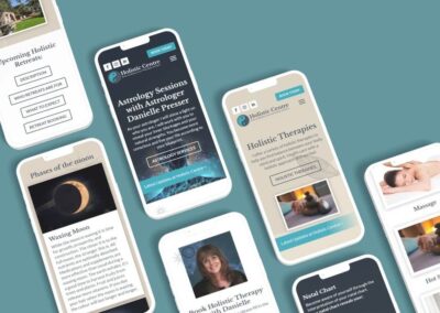 Smartphone Mockup Holistic Centre Website Design ()