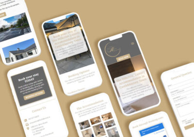 Smartphone Mockup The Hillcrest Self Ctering website design ()